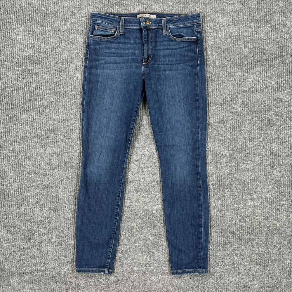 Joe's Jeans Womens Skinny Ankle Jeans Size 31 Blue Denim Mid Rise Stretch